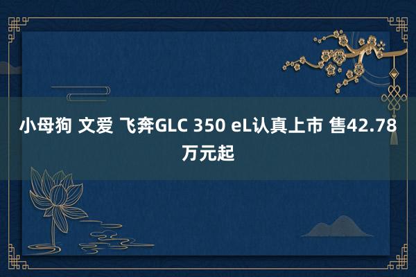 小母狗 文爱 飞奔GLC 350 eL认真上市 售42.78万元起