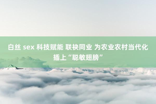 白丝 sex 科技赋能 联袂同业 为农业农村当代化插上“聪敏翅膀”