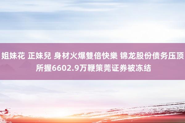 姐妹花 正妹兒 身材火爆雙倍快樂 锦龙股份债务压顶 所握6602.9万鞭策莞证券被冻结