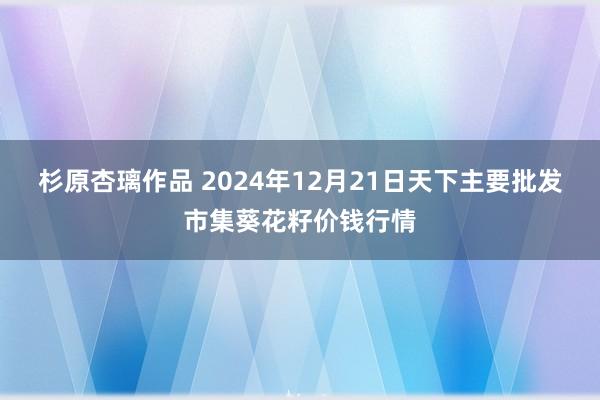 杉原杏璃作品 2024年12月21日天下主要批发市集葵花籽价钱行情