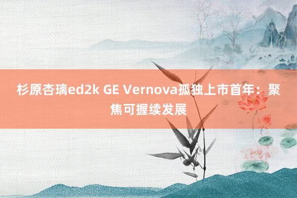 杉原杏璃ed2k GE Vernova孤独上市首年：聚焦可握续发展