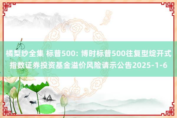 橘梨纱全集 标普500: 博时标普500往复型绽开式指数证券投资基金溢价风险请示公告2025-1-6