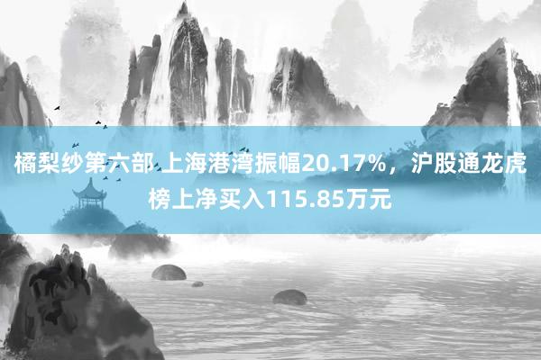 橘梨纱第六部 上海港湾振幅20.17%，沪股通龙虎榜上净买入115.85万元