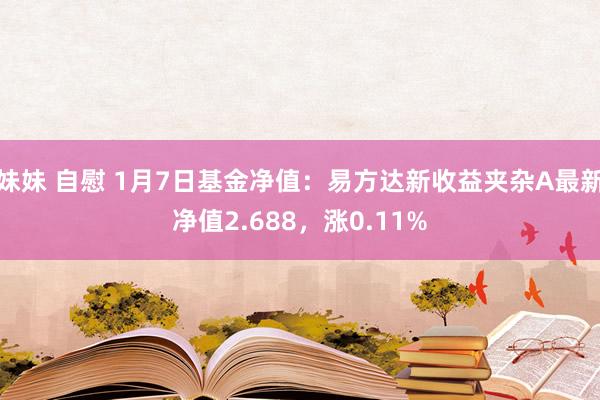 妹妹 自慰 1月7日基金净值：易方达新收益夹杂A最新净值2.688，涨0.11%