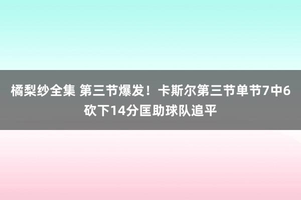 橘梨纱全集 第三节爆发！卡斯尔第三节单节7中6砍下14分匡助球队追平